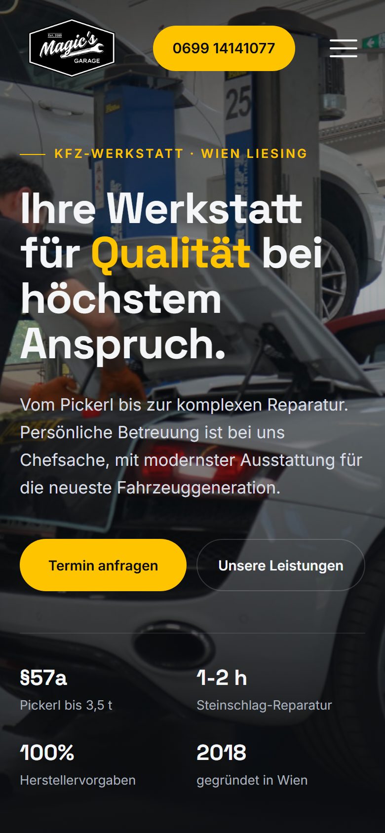 Entwurf am Handy